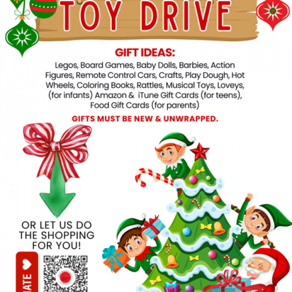 Bella Bowman Foundation Holiday Toy Drive Poster
